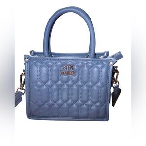 Steve Madden Quilted Mini Bag in Blue